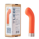 Liebe vibrator head in orange with box